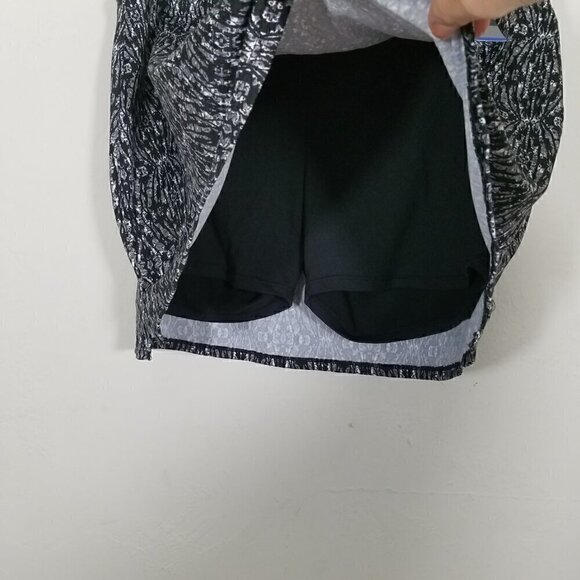 NWT Tranquility by Colorado Clothing Rhombi Black Skirt Skort Size L - Picture 5 of 6